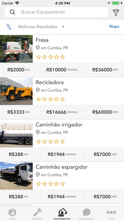 Infra Locação de Equipamentos