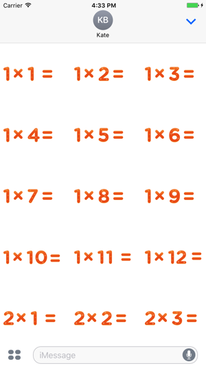 Math Multiplication Practice Stickers