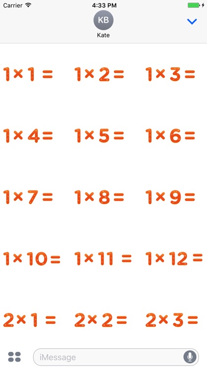 Math Multiplication Practice Stickers