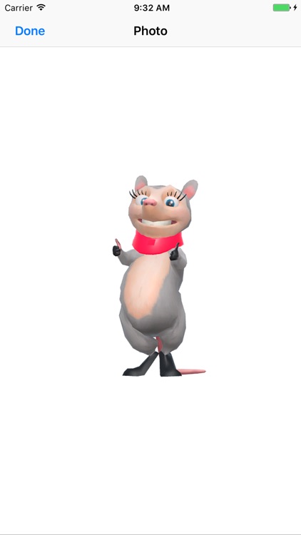 Opossum Emoji Animated Sticker