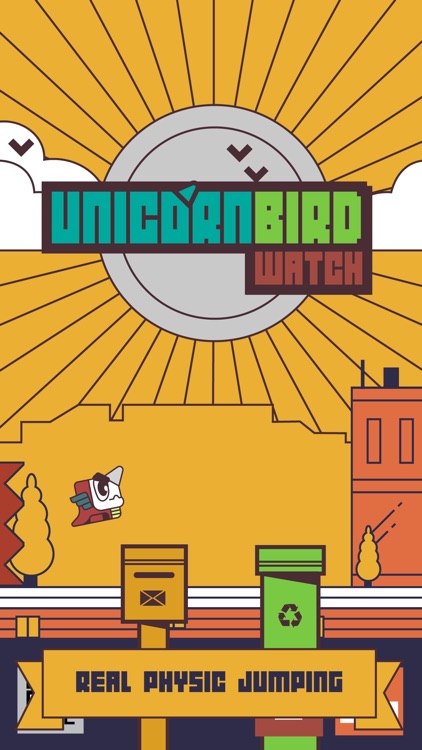 Unicorn Bird Watch: retro jump