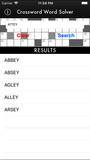 Crossword Word Solver