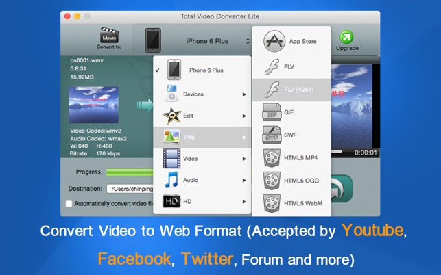 Freeware to convert any video formats for Mac