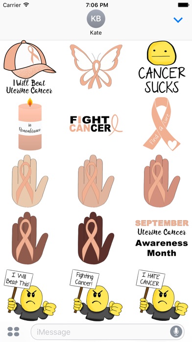 Uterine Cancer Stickers screenshot 2