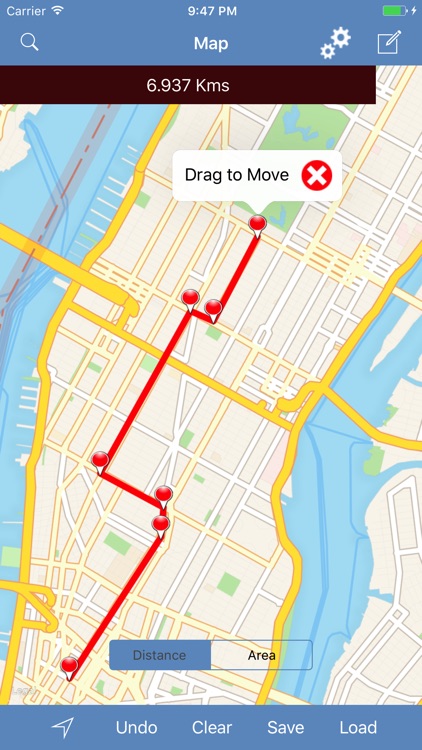 Measure Map - Distances & Areas