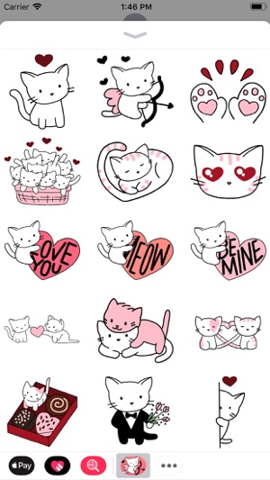 Cute Cat Love Stickers(圖1)-速報App