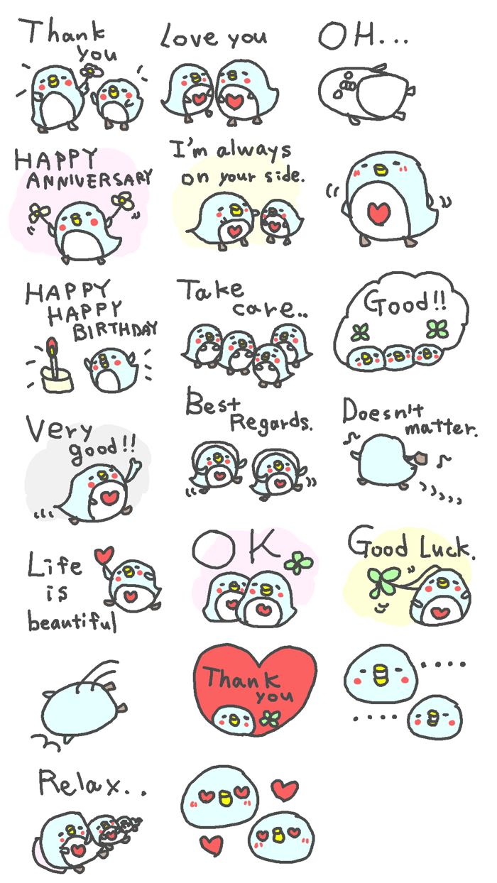 Penguin Happy Happy Stickers