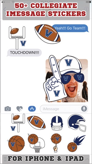 Villanova Wildcats Stickers PLUS for iMessage(圖1)-速報App