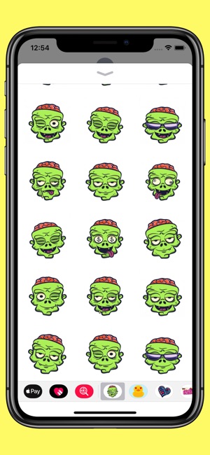 Zombie emoji - Brain smiley(圖2)-速報App