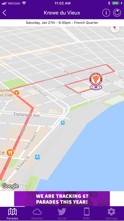 WWL Mardi Gras Parade Tracker