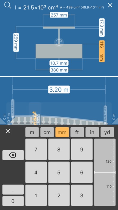 はり算出のたわみ、せん断力、曲げモーメント screenshot1