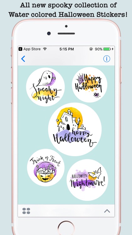 Watercolor Halloween Text Card screenshot-3