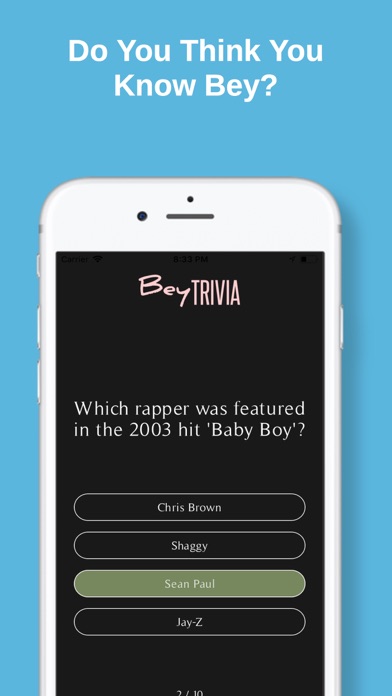 Bey Trivia! screenshot 4