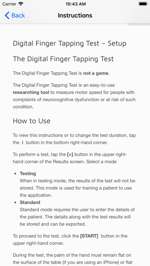 Digital Finger Tapping Test(圖1)-速報App