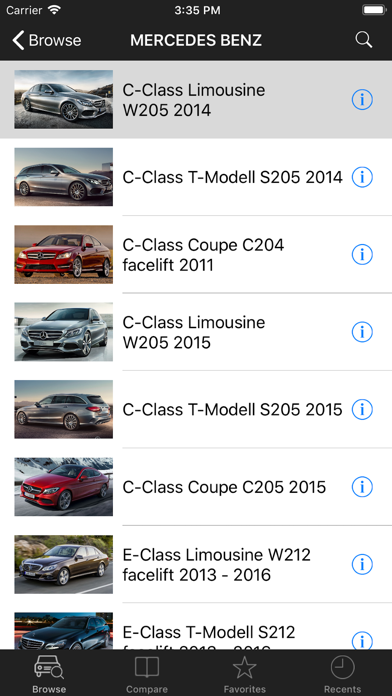 Car Specs-BMW,Audi,VW,Ford,Kia screenshot 2