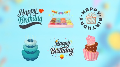 Birthday Sticker for iMessage screenshot 2