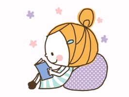 Very cute girl sticker
