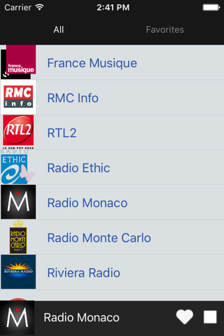 Monaco Radio screenshot 2
