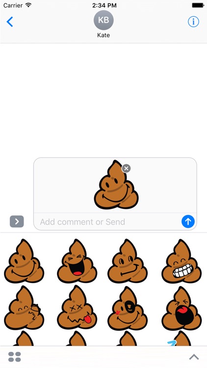 Smiley Poopy Stickers