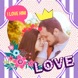 Amor colagem de fotos