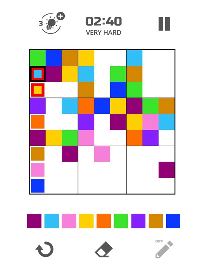 Only 1 color per line