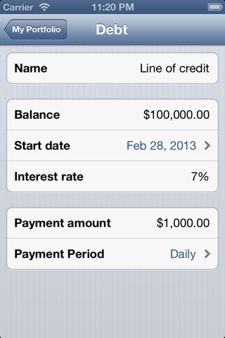 My Debt Clock screenshot 2