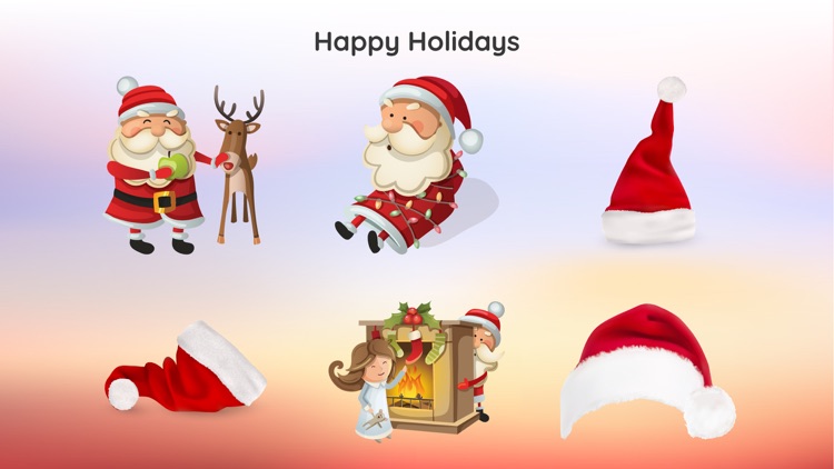 3D Merry Christmas Sticker App