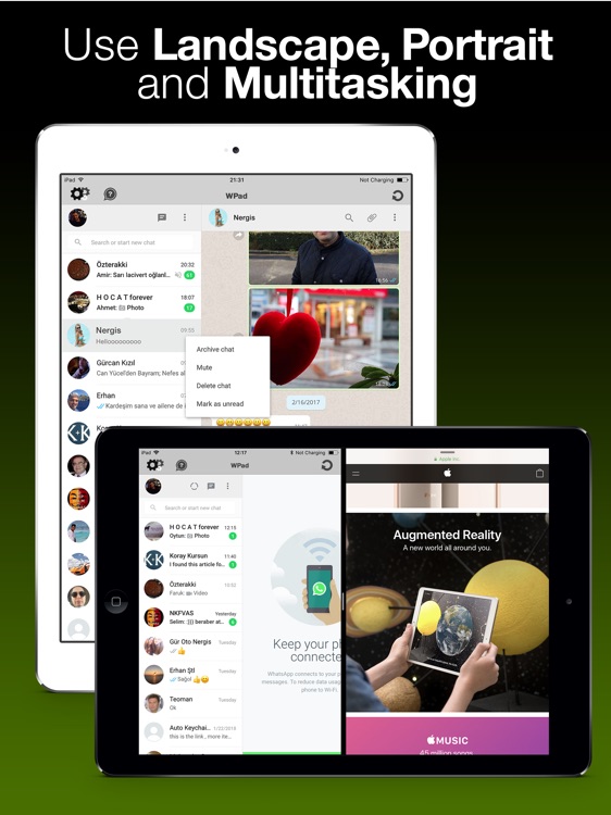 WPad for WhatsApp for iPad