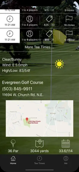 Game screenshot Evergreen Golf Tee Times apk