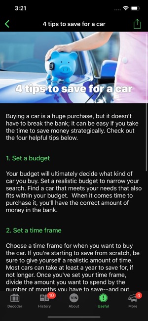 check helpful links number vin