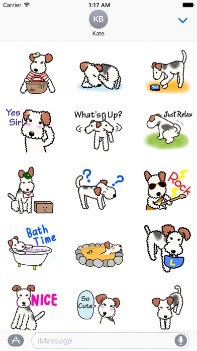 The Wire Fox Terrier Dog Emoji screenshot 2