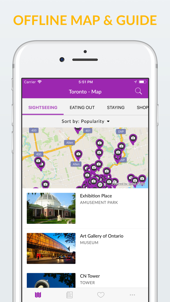 Toronto Offline Map  Guide