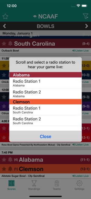 College Football Live Radio(圖2)-速報App