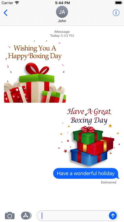 Happy Boxing Day Gifts Sticker