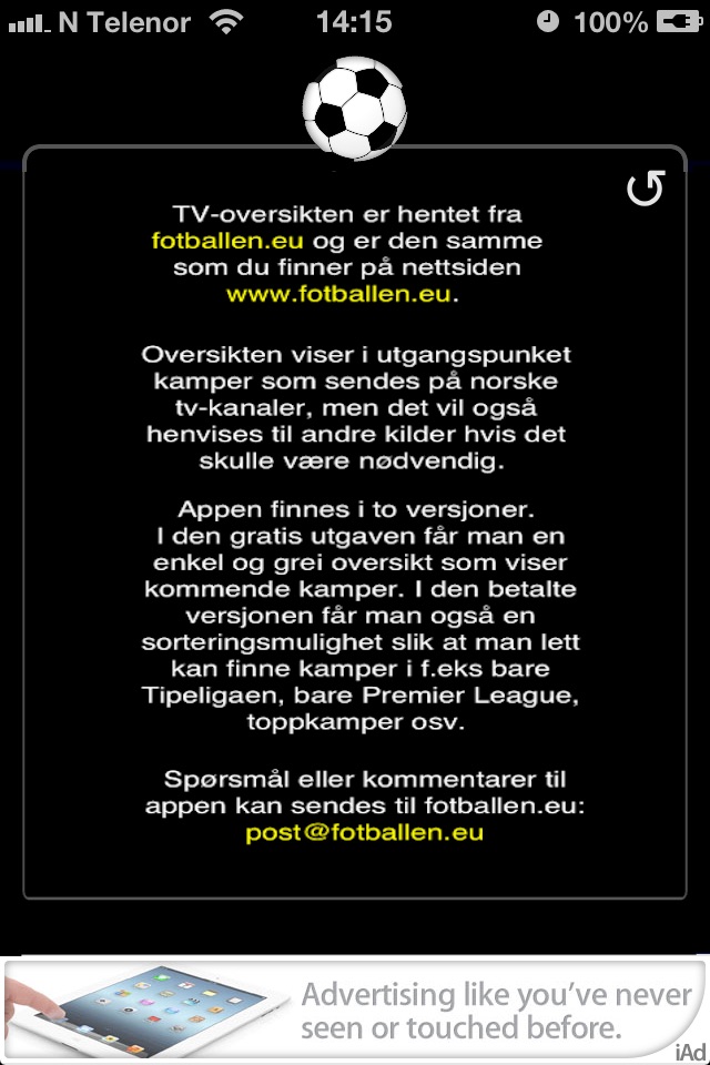 TV-FOTBALL screenshot 4