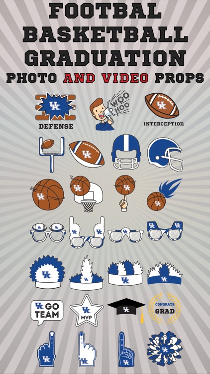 Kentucky Wildcats Animated Selfie Stickers