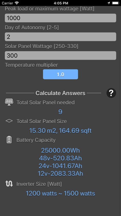 Solar Panel Calculator Plus