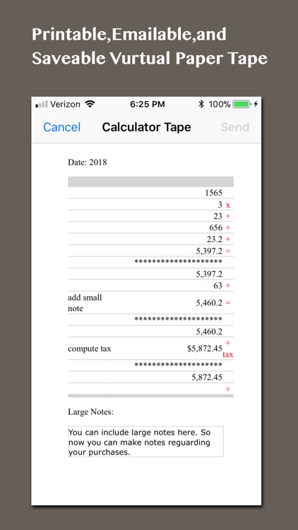 Printing Tape Calculator2 Lite screenshot-3