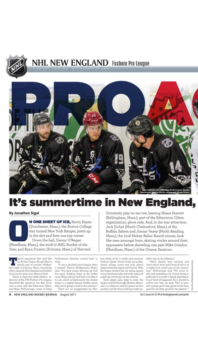 New England Hockey Journal screenshot 4