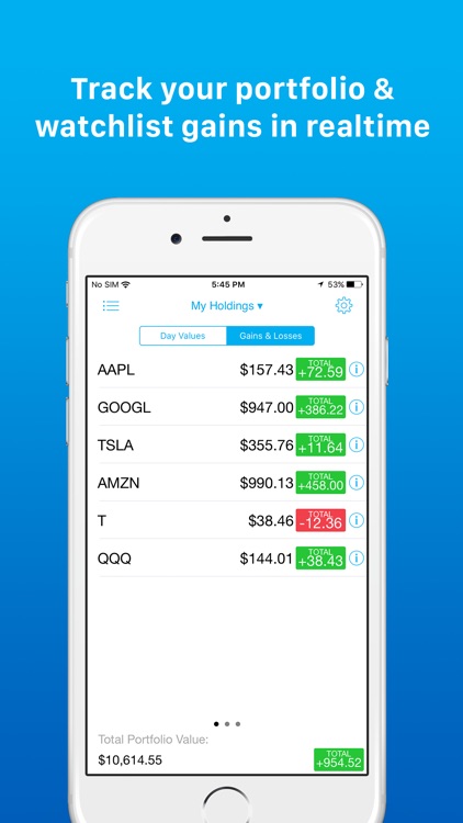 best free stock tracker app for iphone