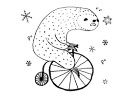 It's Sticker of Sloth that wander into the world of Northern European picture books