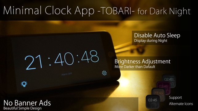 TOBARI -  Minimal Design Clock(圖1)-速報App