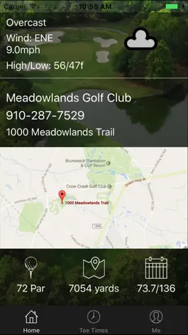 Game screenshot Meadowlands Golf Tee Times apk