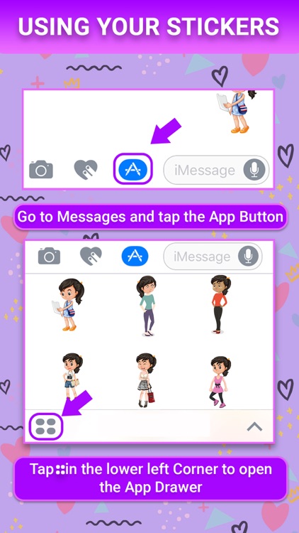 Girl Swag Animated Stickers