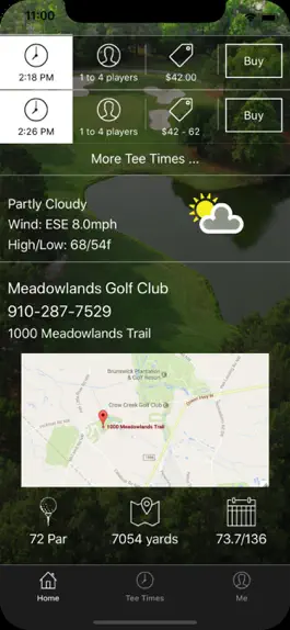 Game screenshot Meadowlands Golf Tee Times apk