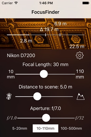 FF: Depth of Field Calculator screenshot 2