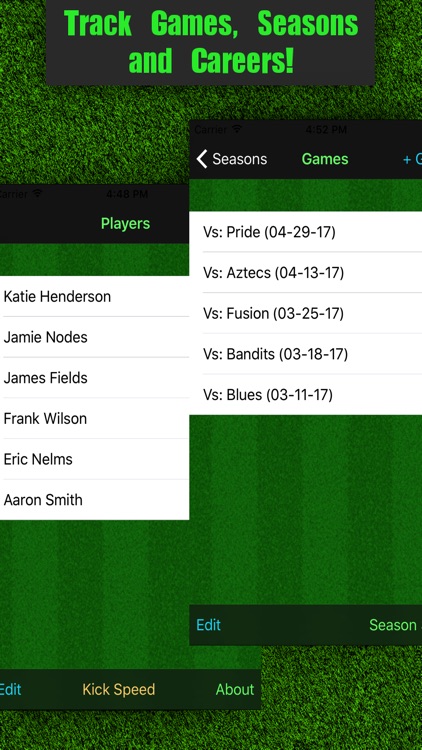 Soccer Stats Tracker Touch