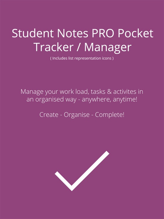 Student Notes PRO Pocket Tracker / Manager