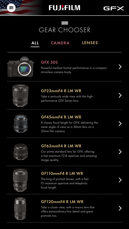 FUJIFILM X/GFX USA