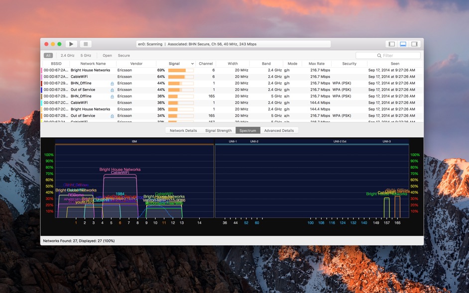 WiFi Explorer 2.4.2  Scan, find, and troubleshoot wireless networks